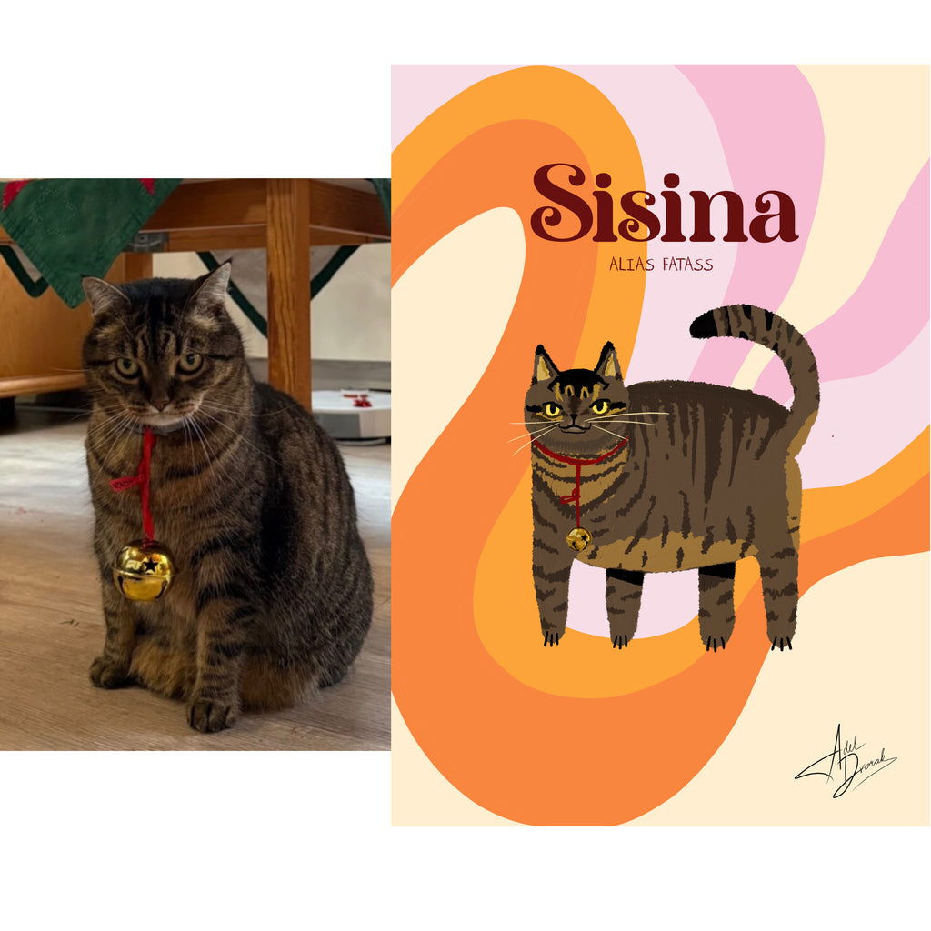Signature ilustrace mazlíčka se jménem